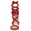 Allegra K Women's Back to College Lace Up Block Heels Sandals - 2 of 4