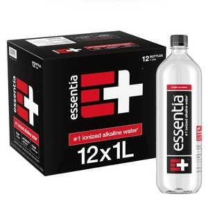 Essentia Water, Ionized Alkaline Water - 1L Bottle (Pack of 12) - 1 of 4