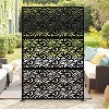 Galvanized Steel Metal Outdoor Privacy Screen, Patio Privacy Screen Deck Privacy Screen Balcony Privacy Screen Terrace Privacy Screen - 3 of 4