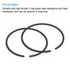 Unique Bargains Durable High Tensile Piston Ring Set 2 Pcs - 4 of 4