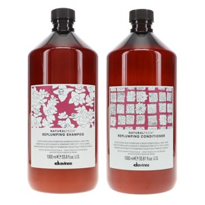 Davines NaturalTech Replumping Shampoo 33.8 oz & NaturalTech Replumping Conditioner 33.8 oz Combo Pack - 1 of 4