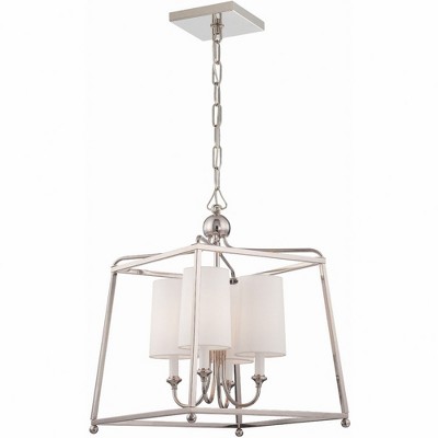 Crystorama Lighting Sylvan 4 - Light Chandelier in  Polished Nickel