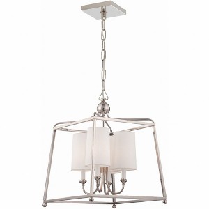 Crystorama Lighting Sylvan 4 - Light Chandelier in  Polished Nickel - 1 of 4