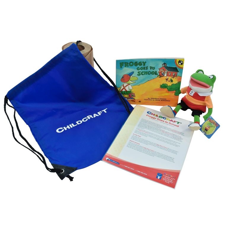 Childcraft Froggy Goes to School Literacy Bag, Book, and Plush, 1 of 5
