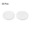 Unique Bargains Sewing Resin Round Flat 4-Hole Replacement Craft Buttons 20 Pcs - 3 of 4