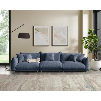 MINIMORE Modern Style 124.5"W Modular Chris 4Seater Sofa