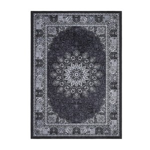 Vintage Neutral Washable Area Rug - Stain-Resistant Non-Slip Large Carpet for Living Room, Dining Room & Home Decor - 1 of 4