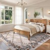 Floral Area Rugs for Living Room Low Pile Non Slip Rugs Washable Soft Foldable Accent Carpet Home Decor - 2 of 4
