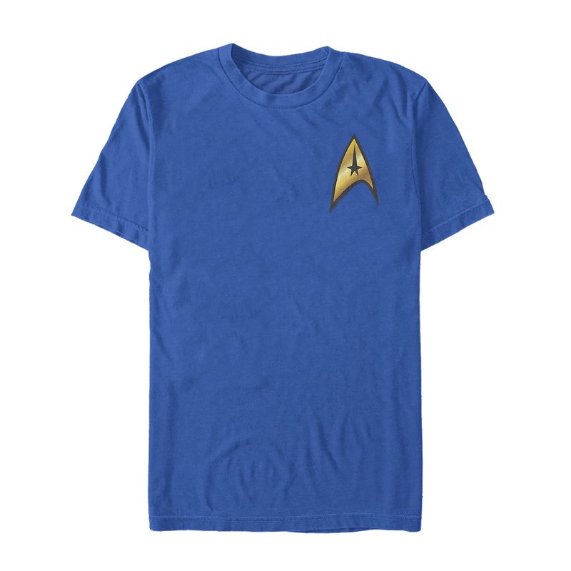 Men's Star Trek Command Starfleet Badge T-Shirt, 1 of 5