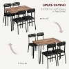 TackView Dining  Set for 4, Kitchen Table with Upholstered Chairs for Kitchen Room and Small Spaces - 4 of 4