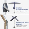Vynxaria Rectangle Patio Umbrella - Crank Lift & Tilt Function for Ultimate Shade Control - 4 of 4