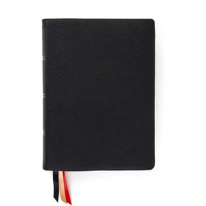CSB Study Bible, Holman Handcrafted Collection, Black Premium Goatskin - by  Csb Bibles by Holman (Leather Bound) - 1 of 1