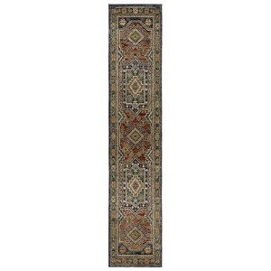 Oriental Weavers Andorra 2442A Blue/ Multi Indoor Area Rug - 2'6" x 12' - 1 of 4