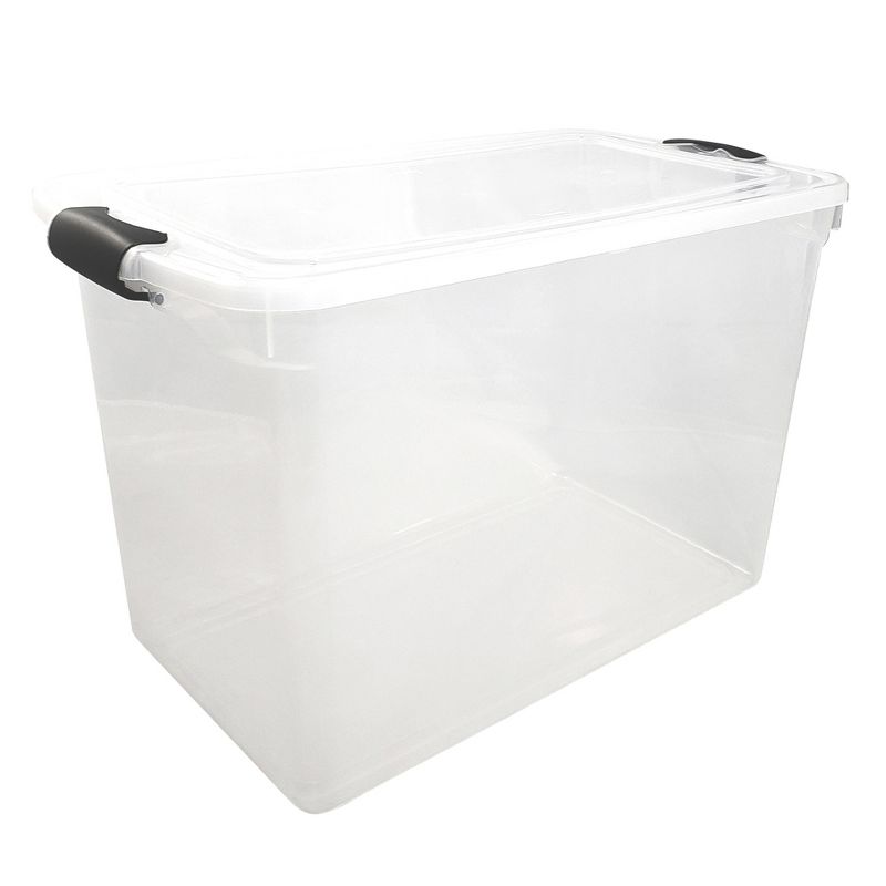 Homz Multipurpose Stackable Storage Bin with Latching Lid, 2 of 7