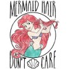 Girl's The Little Mermaid Ariel Hair Don't Care T-Shirt - 2 of 4