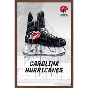 Trends International NHL Carolina Hurricanes - Drip Skate 21 Framed Wall Poster Prints - 1 of 4