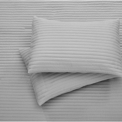 Gray King Microfiber 3-Piece Comforter Set