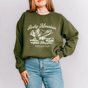 Simply Sage Market Rocky Mountain National Park Colorado USA Elk Sweatshirt - 1 of 4