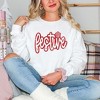 Simply Sage Market Women's  Garment Dyed Graphic Sweatshirt Festive Snowflake - 2 of 4