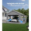 Extra Heavy Duty Carport Sidewalls, PE Waterproof & UV-Resistant Fabric Panels, Universal Fit for 10x20 and 13x20 Foot Carport Frames - 2 of 4