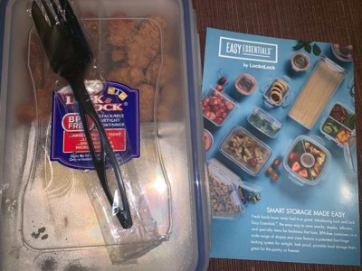 LocknLock Easy Essentials On the Go Meals Rectangular Food Storage  Container - 27oz