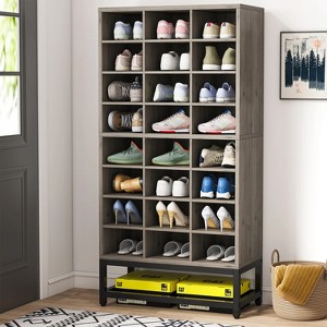 Hommoo Freestanding Storage Rack with 24 Cubbies - 1 of 4