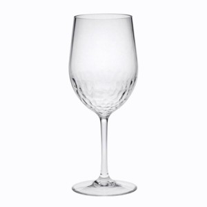 ChicFurnit Drinkware Plastic Wine Glass Set Unbreakable Tritan Hammer Design for Modern Enjoyment, Clear, 2.63"*2.63"*7.88" - 1 of 4