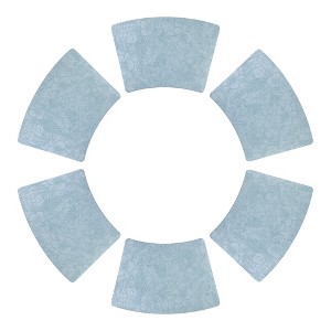 REGALWOVEN Faux Leather Washable Wipeable Non-slip Kitchen Dining Placemat 19 x 12 Inch 6 Pcs - 1 of 4