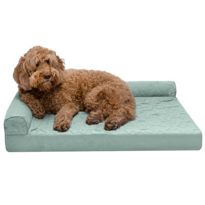 FurHaven Paw-Quilted Orthopedic Deluxe L-Chaise Dog Bed