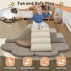 Soft Foam Climbing Blocks Playset,6-Piece Indoor Activity Structure with Steps and Slide for Toddlers-Baofuwish - 3 of 4