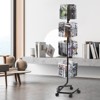 VEVOR Brochure Display Rack, 4-Tier 32 Pockets Rotating Magazine Literature Display Stand for Postcards, 360° Spinning Greeting Cards Rack - 2 of 4