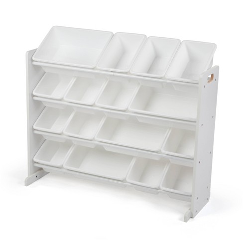 Quinten Toy Organizer with Bins Rebrilliant Finish: White