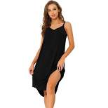 Allegra K Women's V Neck Soft Cami Nightdress Lounge Nightgowns