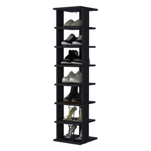 SEVOBAL Shoe Racks Hassle Free Assembly Organized Storage with Open Shelves for Neat Storage in Living Spaces, Wenge, 27.94"*11.7"*48.7" - 1 of 4