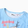 PATPAT Disney Frozen Toddler Girl 2pcs Naia? Olf Flutter Long-sleeve T-shirt with Skirt Set - 3 of 4