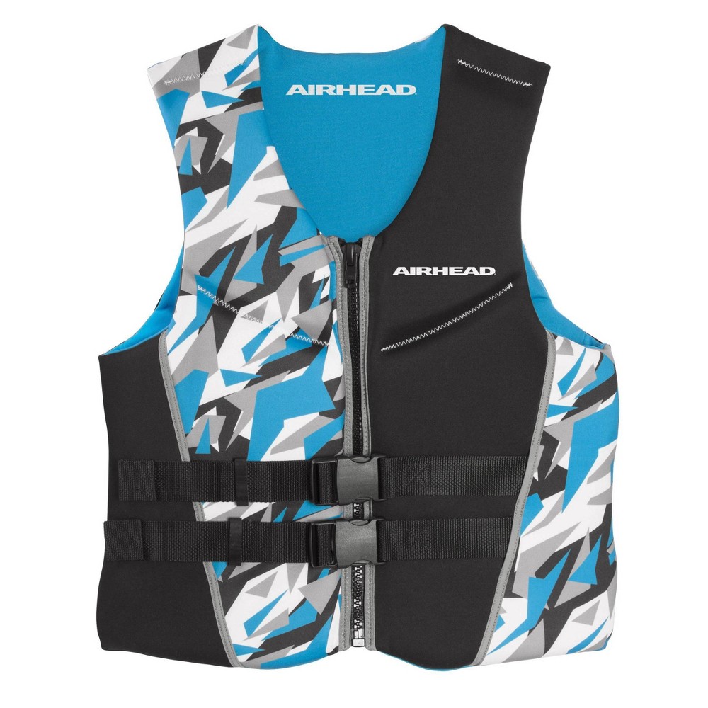 Photos - Life Jacket Airhead Men's Camo Cool Kwik Dry Neolite Flex  Vest - Blue (M)