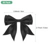 Unique Bargains Polyester Durable Craft Decorative Gift Double-Deck Pre-Tied Bows 3.6x2.2 Inch 50 Pcs - 3 of 4