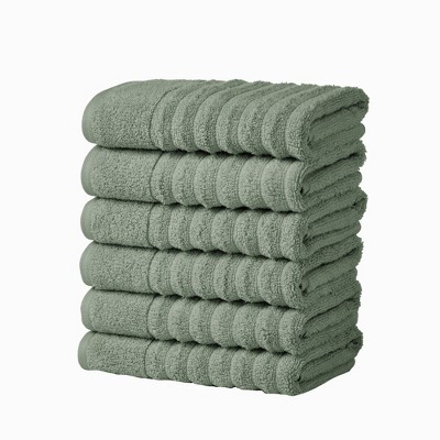 Luxury Cotton Ribbed Texture Towel Set - Great Bay Home.
