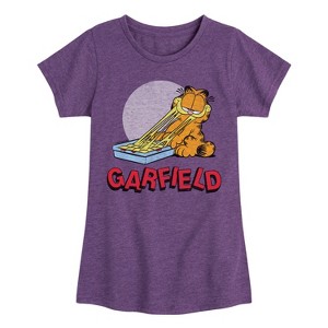 Girls' - Garfield - Garfield Lasagna Fitted Short Sleeve Graphic T-Shirt - 1 of 4