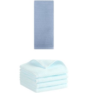REGALWOVEN 5 Pack Soft Absorbent Waffle Cotton Bathroom Hand Towel Set 13" x 30" - 1 of 4
