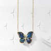 Ross-Simons Italian Multicolored Enamel Butterfly Necklace in 14kt Yellow Gold - 4 of 4
