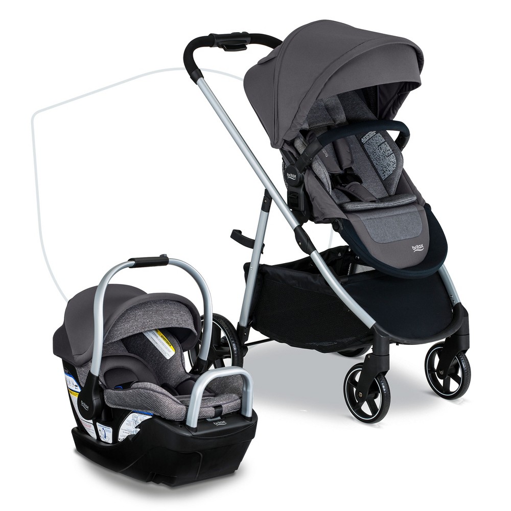 Britax Willow Grove SC Baby Travel System - Pindot Stone -  90539595