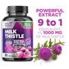 Milk Thistle Supplement for Liver Detox and Cleanse 1000mg, Milk Thistle Extract - 60 Count;120 Count - 3 of 4