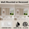 Alita Medicine Cabinet with Mirrors and Lights, Bathroom Cabinet with 3 Light Mode, Anti-Fog, Dimmable, Memory Function, Outlet, Silver - 3 of 4