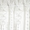 50"x20" Boho Macrame Textured Cotton Window Valance White - Lush Décor - image 4 of 4