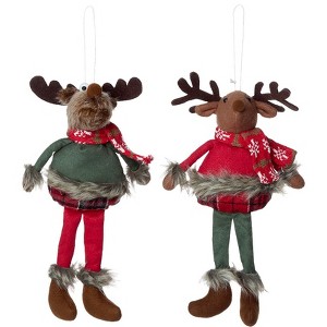 The Lakeside Collection Ready for Winter Woodsy Figure or Set of 2 Ornaments - 1 of 4