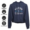 Villanova University Wildcats Cropped Hoodie Pullover Sweatshirt - 3 of 4