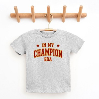 The Juniper Shop Maroon In My Champion Era Toddler Short Sleeve Tee