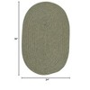 Colonial Mills Softex Check Area Rug - Myrtle Green Check 2'x3' - 2 of 2