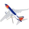 Boeing 737-700 Commercial Aircraft with Flaps Down Configuration White and Blue 1/200 Diecast Model Airplane by GeminiJets - 4 of 4